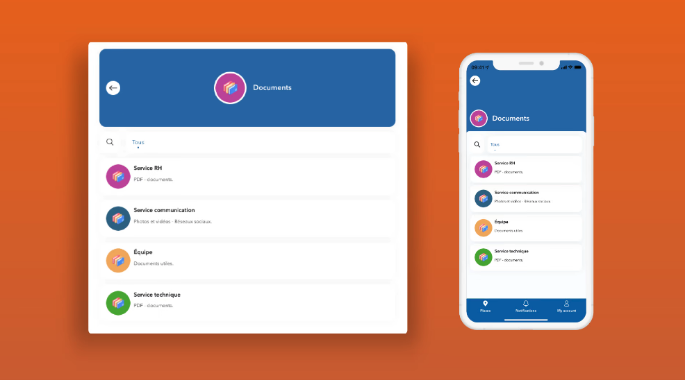 screenshot of Imagina Smart Offices
